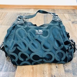 Coach Shoulder Bag with Three Main Pockets